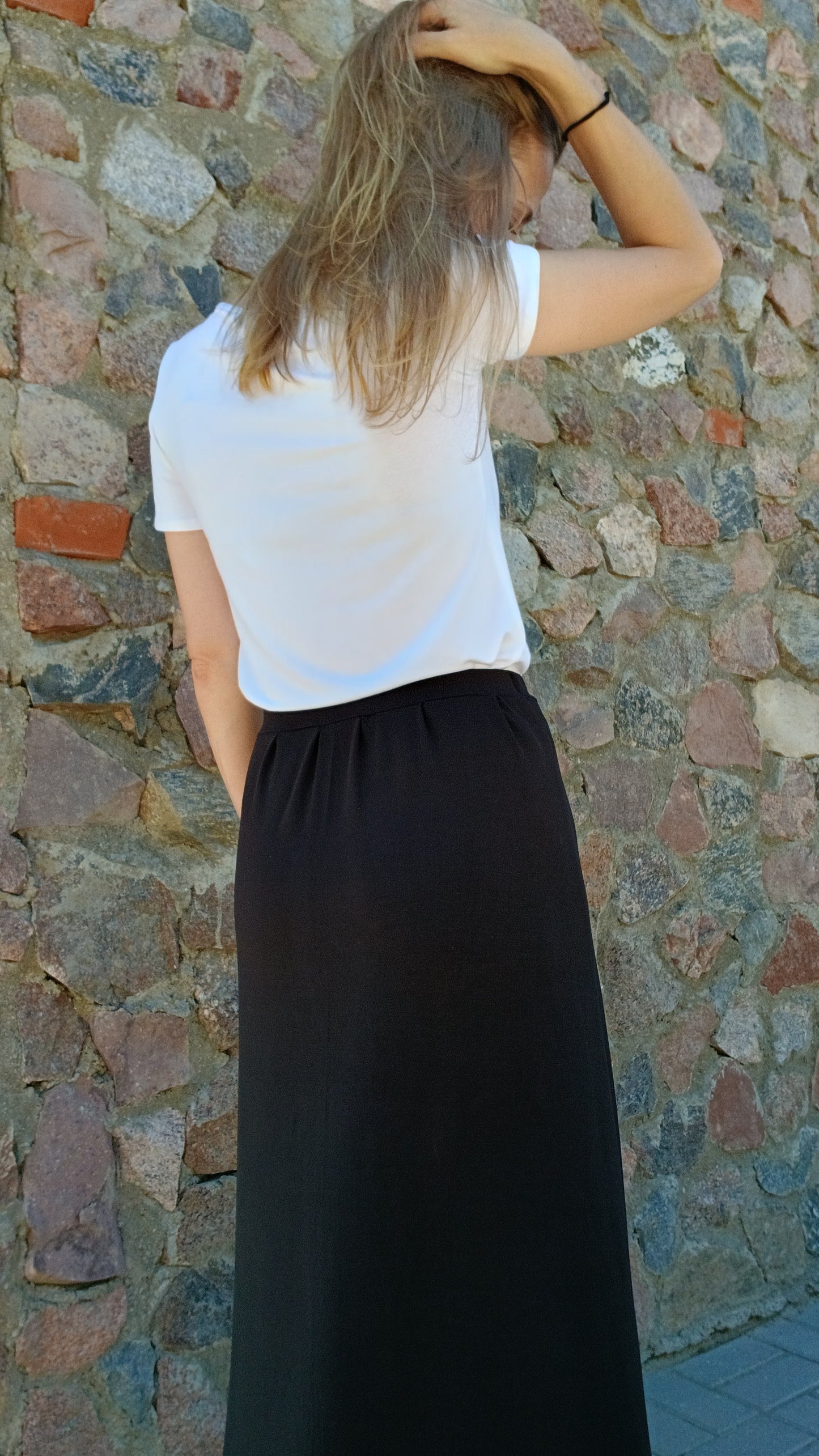 JOLA & LINA Bamboo Set – White & Black | Feminine Fit, Embroidered heart in the colour of your choice